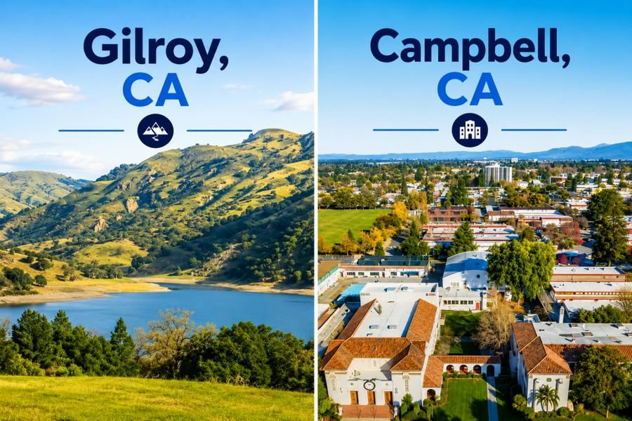 Gilroy and Campbell, CA homes