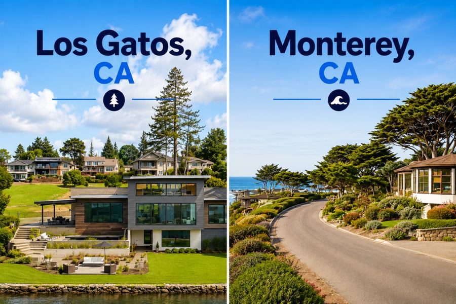 Los Gatos and Monterey, CA homes