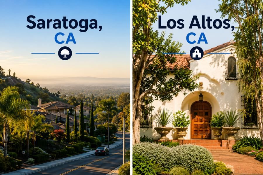 Saratoga and Los Altos, CA homes