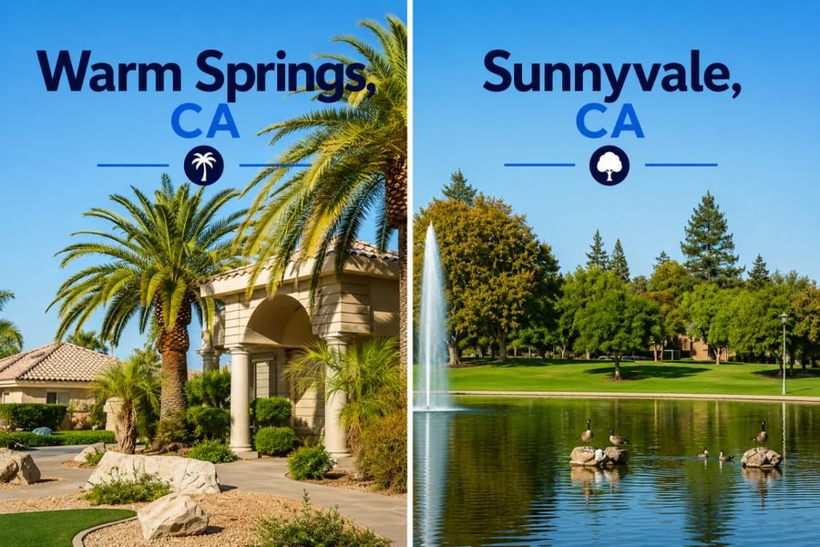 Warm Springs and Sunnyvale, CA homes